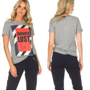 Malene Birger Wanderlust T-Shirt Short Sleeve Relaxed Fit Graphic Tee Size Small